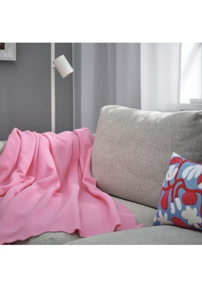 Daggkapor Tek Kişilik Polar Örtü-battaniye, Pembe 130x170cm Pembe