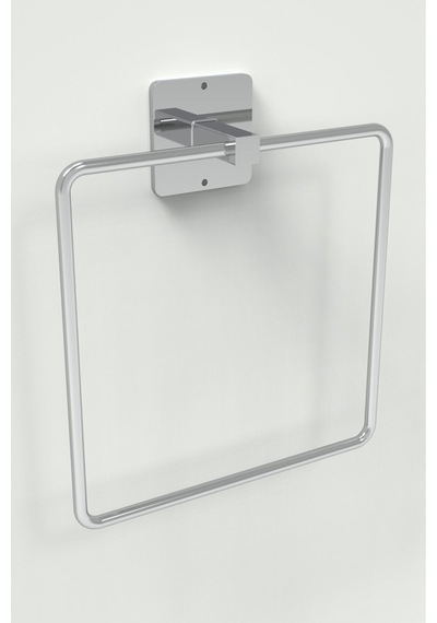 Karteya Yapışkanlı Gümüş Uzun Havluluk Wc Kağıtlık Ve Kare Havluluk Banyo Mutfak 3'lü Set Krom
