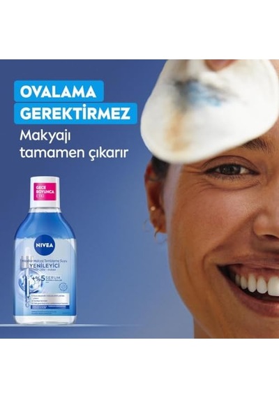 Nıvea Micellar Yenileyici Makyaj Temizleme Suyu 400 Ml,suya Dayanıklı Makyajı Çıkarır,ovalaa Gerektirmez, Serum İçerikli,pantenol