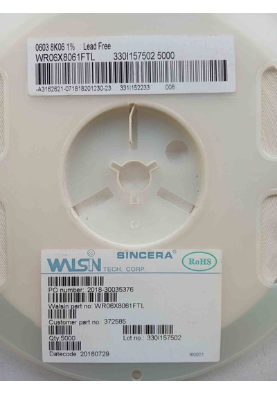 Wr06x8061ftl 8k06 603 Smd Direnç 1000 Adet