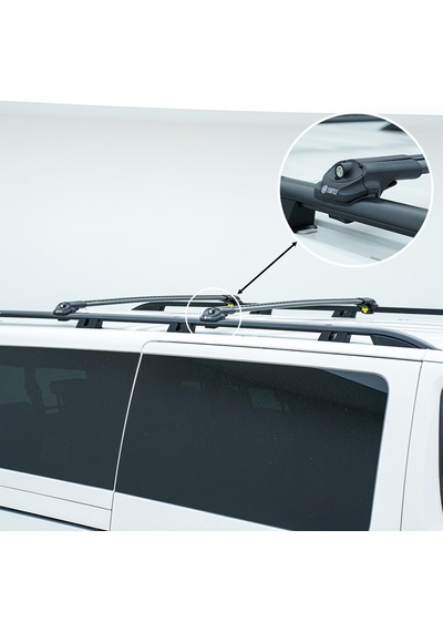 Turtle Volkswagen Amarok Nf 2022-2025 Tavan Çıtası Crown Siyah