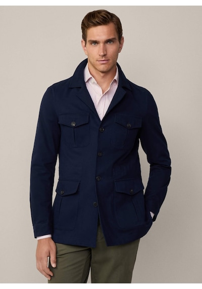 Hackett Lacivert Erkek Pamuklu Ceket Hm443429