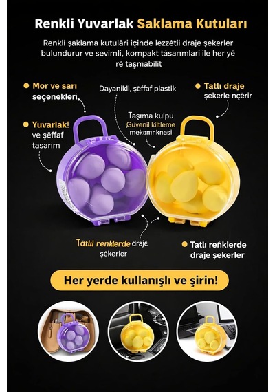 Lexroo Makyaj Süngeri Seti 6 Lı, 2 Set, Taşınabilir Kutulu, Ultra Yumuşak Blender Süngerler