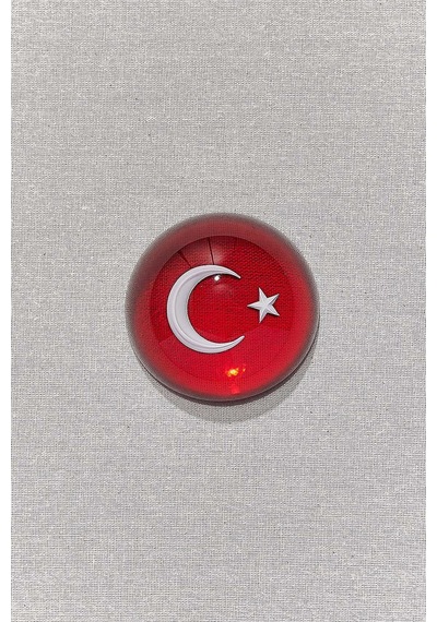Pasabahce Ayyıldız Kağıt Ağırlığı Kırmızı Cok Renkli