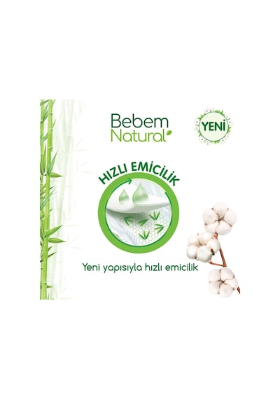 Bebem Natural Bebek Bezi 2 Beden Mini Avantajlı Paket 168 Adet