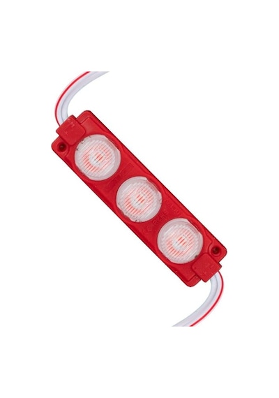 12 Volt 3 Watt Kırmızı Led Modül - 74x20 Mm - 3030 Çip