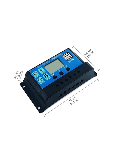 Solar Güneş Paneli Akü Şarj Kontrol Cihazı 10 Amper 12v 24v
