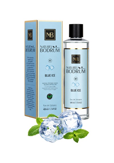 Blue İce Kolonya İkili Set 400 Ml Dökmeli + 60 Ml Sprey Cep Boy %80 Alkollü