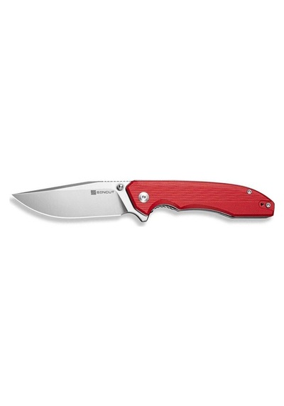 Sencut Sylor Red G10 Handle Stonewashed D2 Blade Kamp Çakı Kırmızı