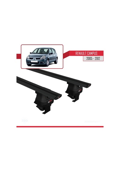 Renault Clio Storia/campus 2005-2012 Arası İle Uyumlu Ace-4 Ara Atkı Tavan Barı Siyah