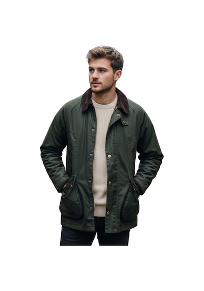 Smartjest Y11 Erkek Kadife Yaka Hafif Mont-3518 Yeşil