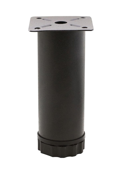 Metal 10 cm Özel Mat Siyah Boyalı Ayarlı Mobilya Koltuk Ayağı