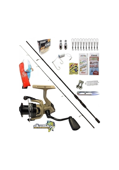 Outrax 4000 270cm 20-40gr Remixon Double Black Kıyı Spin Olta Takımı Seti