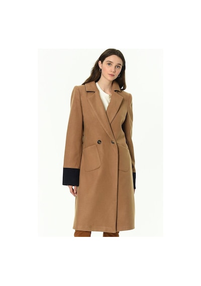 Z6640 Dewberry Bayan Palto-açık Camel-açık Camel