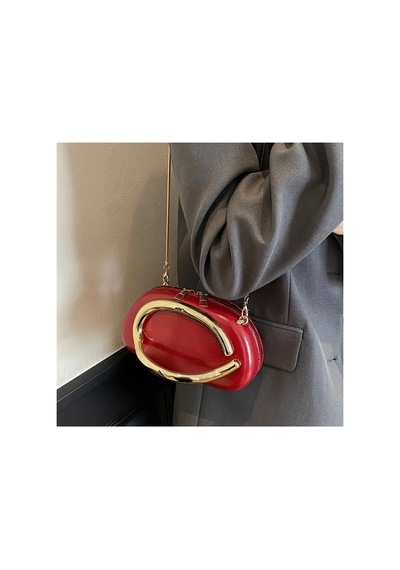 Lilly Crescent Clutch Bordo Bordo