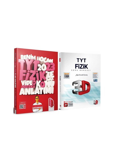 Benim Hocam 2023 Tyt Fizik Konu Ve 3d Soru Bankası Seti 2 Kitap