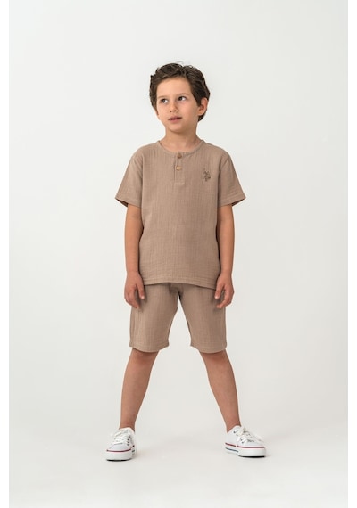 U.s. Polo Assn. Erkek Çocuk Kahverengi Bermuda Takım 5274-49843 Kahverengi
