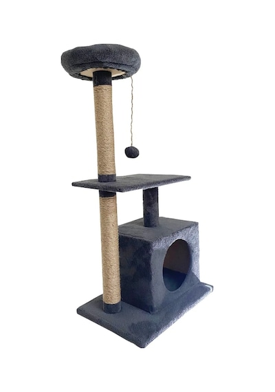 Nursoft Tek Delikli Kedi Tırmalama ve Oyun Evi 97 CM