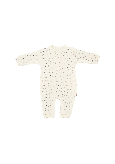 Tiffany Baby & Kids Tiffany Baby Basketboll Organik Theme Patikli Bebek Tulumu 21004 Ekru