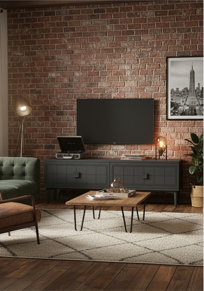 Tsa1201a - Yuka Tv Stand Antrasit 120cm Beyaz