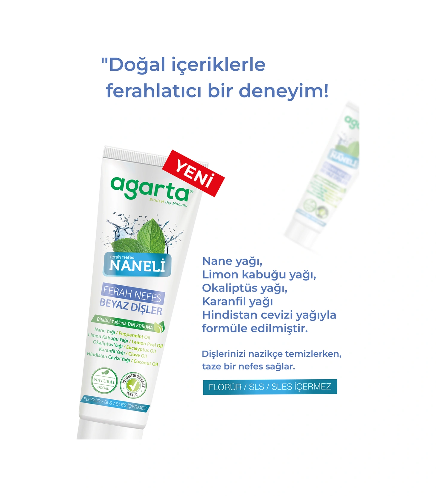 Agarta Doğal Naneli Diş Macunu 100 Ml