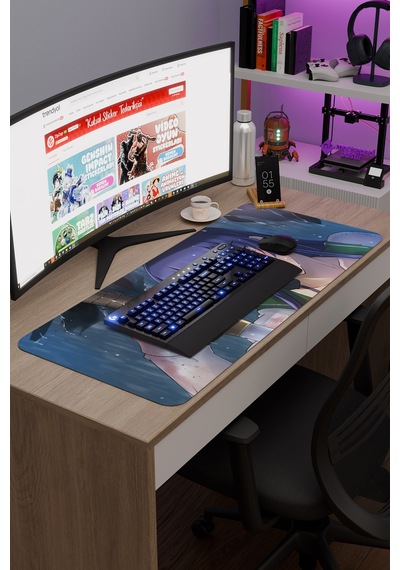 Highschool Of The Dead Anime V2 - 90x40 Xxl Gaming Kauçuk Kaymaz Taban Mouse Pad Fare Altlığı