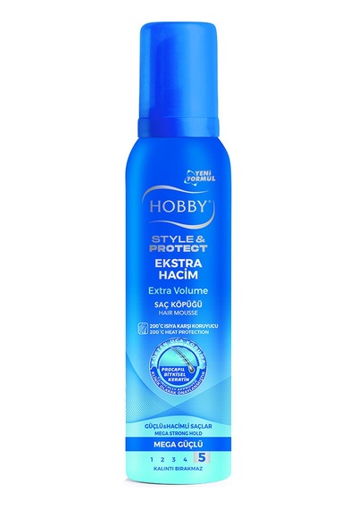 3 Adet Hobby Saç Köpüğü 150 Ml Ekstra Hacim
