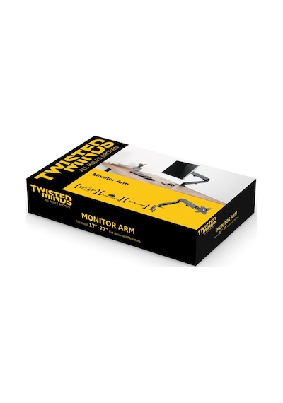 Twisted Minds TM-25-C06 Gaz Amortisörlü Düz/Kavisli Ekran 17"-27" Monitör Kolu
