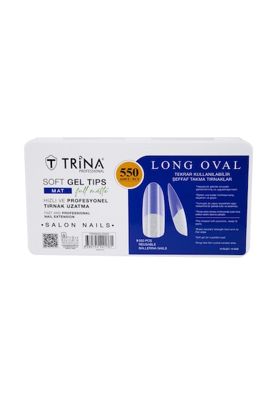 Trina Soft Jel Takma Tırnak Long Oval Full Mat 550'li Trnnaıl0026
