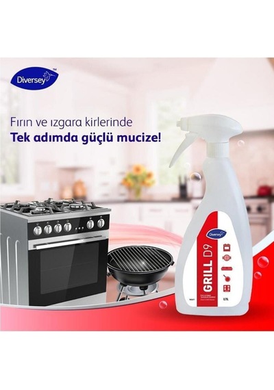 Diversey Suma Grill D9 Ağır Yağ Çözücü Fırın Temizleme Maddesi