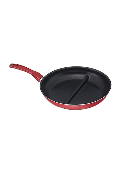 Redio 30 Cm Cingöz Çift Bölmeli Tava, Kırmızı