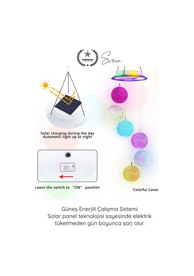 Solarled Solar Bahçe Dekoru 6 Toplu Led Peyzaj Aydınlatma Renkli Işıklı Güneş Enerjili Su Geçirmez Çok Renkli