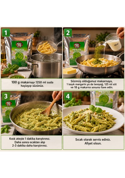 Pesto Makarna Sosu Toz 1000 Gr