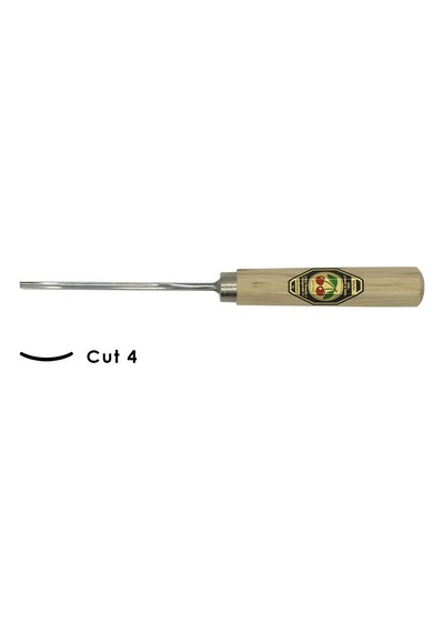 Kirschen Düz Oluklu Ağız Oyma Iskarpelası Cut4 - 4Mm