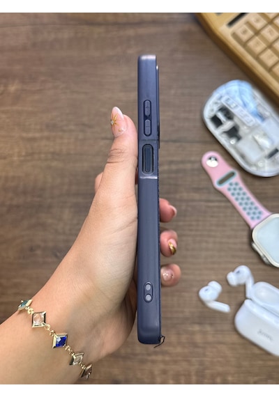 Redmi Note 11 Pro 4g Uyumlu Premium Deri Dokulu Darbelere Karşı Dayanıklı Nazal Silikon Kılıf Lacivert