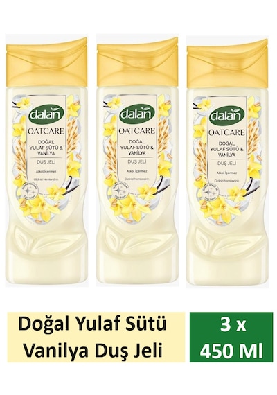 Dalan Duş Jeli Oatcare Yulaf Sütü Ve Vanilya 450 Ml X 3 Adet