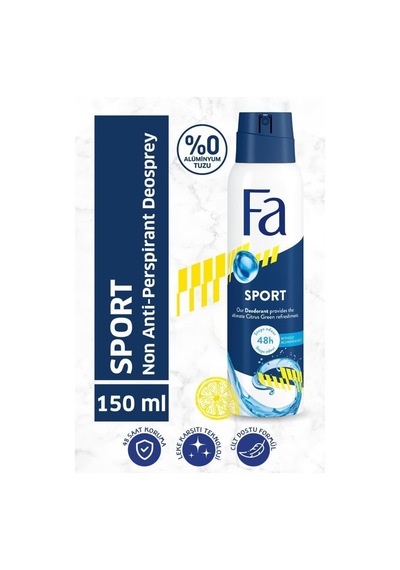Men Sport 150 Ml Turunçgil Aromalı Erkek Deosprey