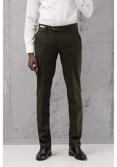 Ecer Regular Fit Düz Kalın Kışlık Gabardin Yan Cepli Pantolon Yeşil Ecer Regular Fit Düz Kalın Kışlık Gabardin Yan Cepli Pantolon Yeşil