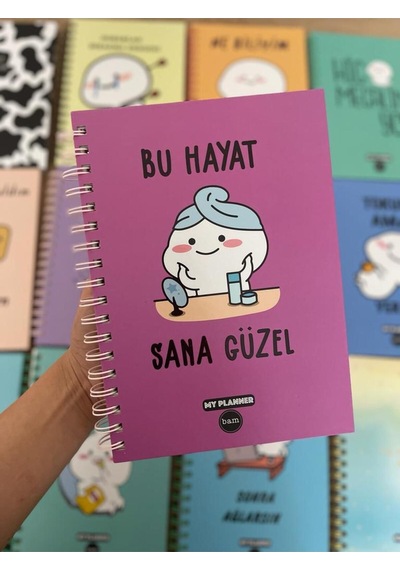 Bu Hayat Sana Güzel Konuşan Ajanda-akademik Ajanda Planlayıcı Mor