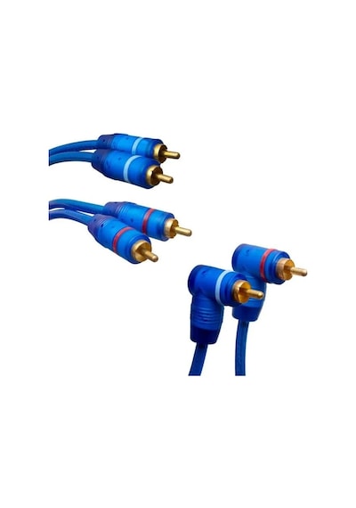 Pm-425 2 Rca Erkek + 4 Rca Erkek 5 Metre Mavi Kablo
