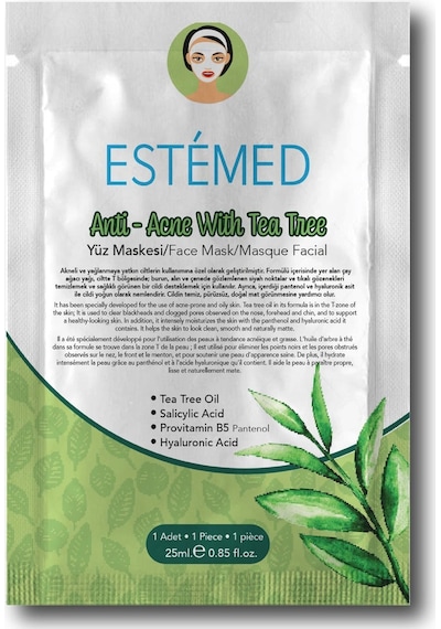 Dermal Çay Ağacı Özlü Kolajen Maske & Sheet Mask acne With Tea Tree