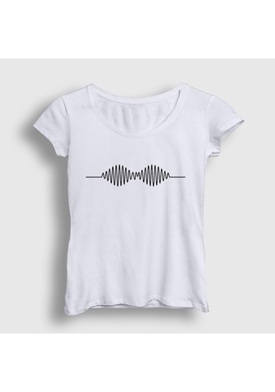 Presmono Kadın Am Arctic Monkeys T-shirt Beyaz