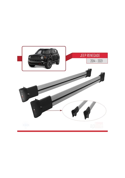 Jeep Renegade 2014 Ve Sonrası Fly Model Ara Atkı Tavan Barı Gri (526022622)