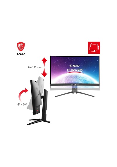 MSI Mag 325CQRF-QD 31.5" 1 MS 2K Curved 170 Hz Oyuncu Monitörü Teşhir