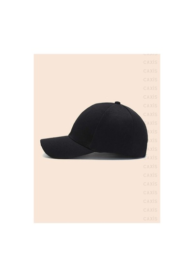 Caxis Siyah Spor Şapka Unisex Arkası Cırtlı Ayarlanabilir