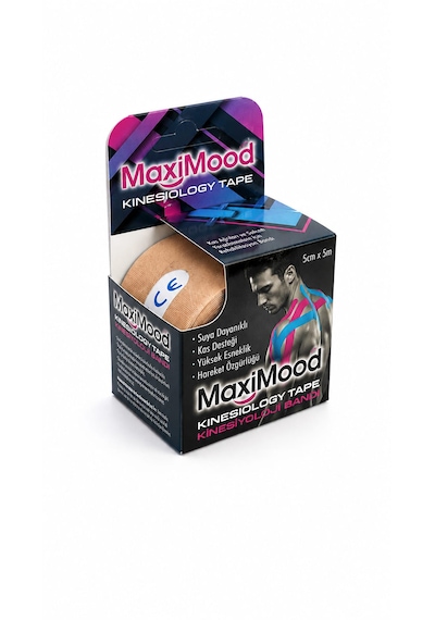 Maximood Kinesiyoloji Bandı 5cm X 5m - Ten