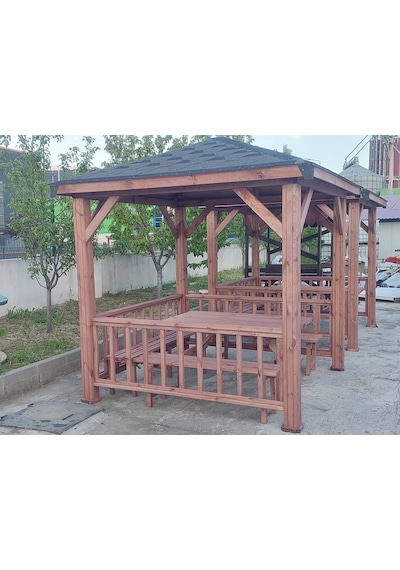 Emprenyeli Maun Ahşap Kamelya Çardak 6 M²