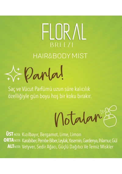 Floral Breeze Hair & Body Mist Saç & Vücut Spreyi 100 Ml