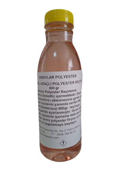 Fiber Polyester Tamir Seti 600 Gr Reçine+elyaf+fırça