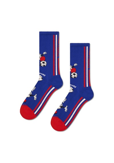Happy Socks Team France Football Günlük Unisex Çorap Çok Renkli